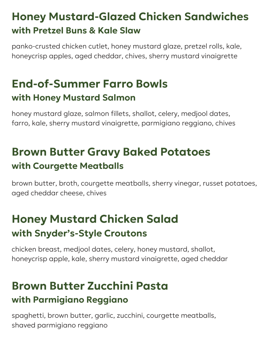 Fall Meal Planning with Jodi Wednesday, September 24th 7-9pm